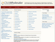 Tablet Screenshot of clickwholesaler.com